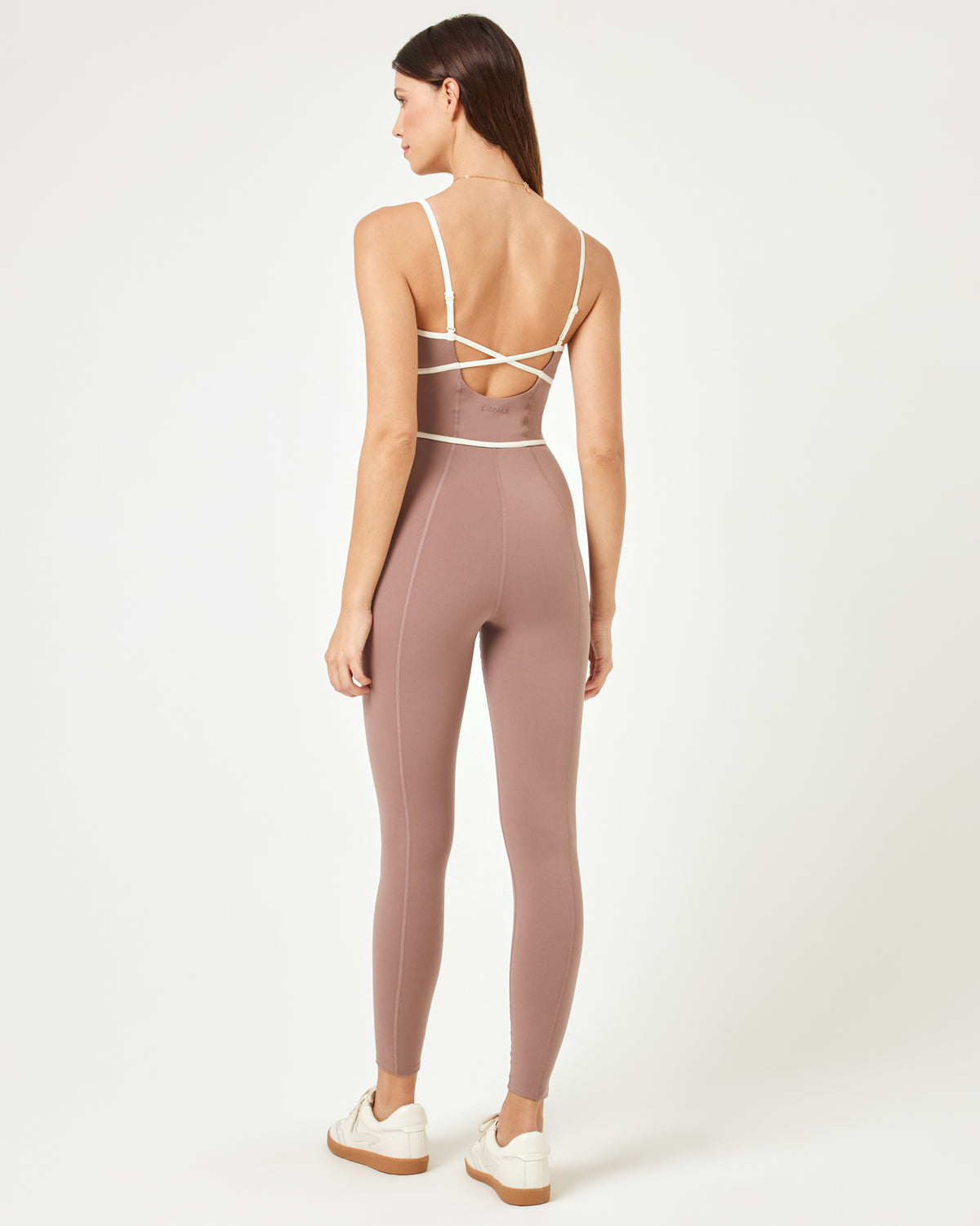 Ace Jumpsuit - Fawn-Cream Fawn | Model: Kristen (size: S)