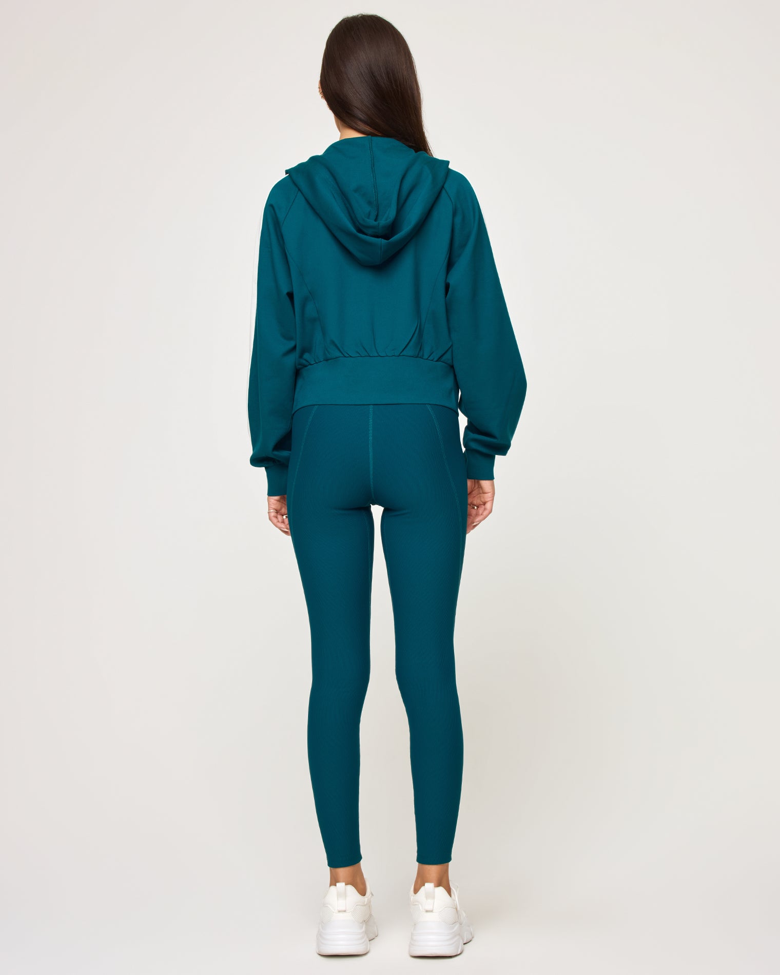 Back To Back Jacket - Deep Teal-Cream Deep Teal-Cream | Model: Jocelyn (size: S)