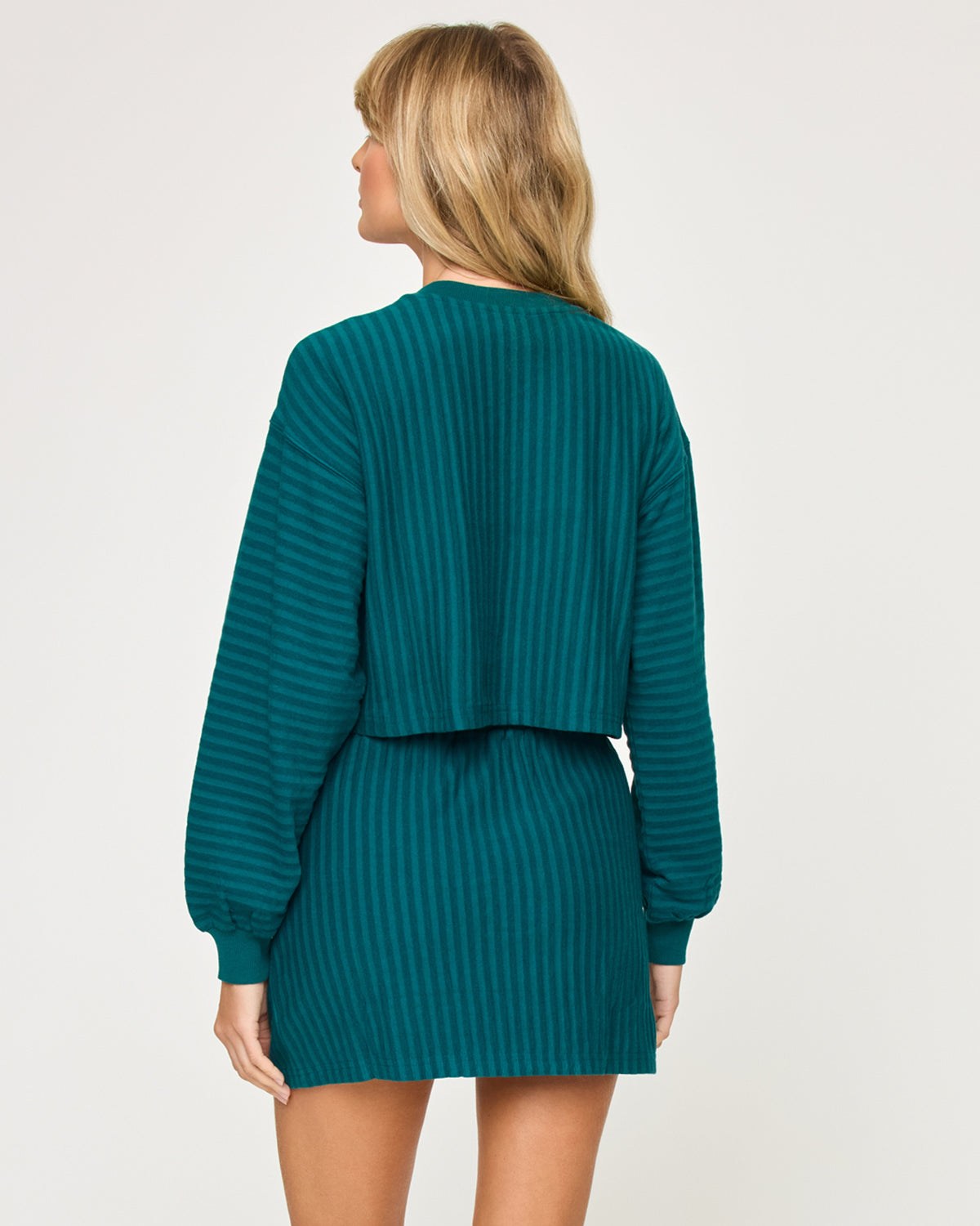 Half Court Pullover - Deep Teal Deep Teal | Model: Lura (size: S)