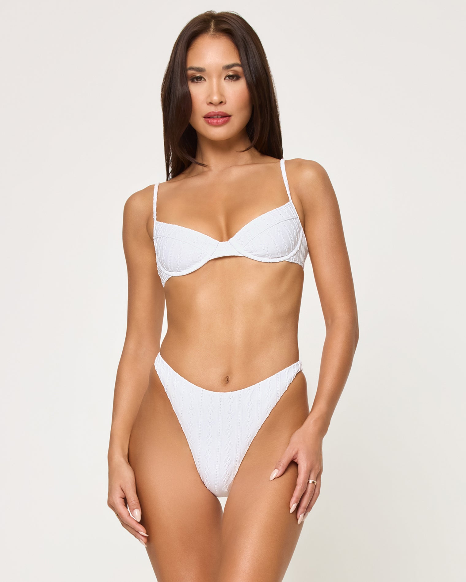 Missy Bikini Top - Eyelet White Eyelet White | Model: Joceyln (size: S)