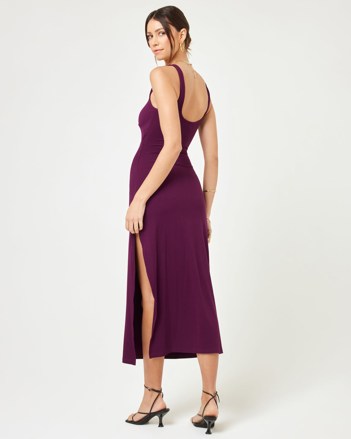 Camille Dress - Merlot Merlot | Model: Kristen (size: S) | Hover