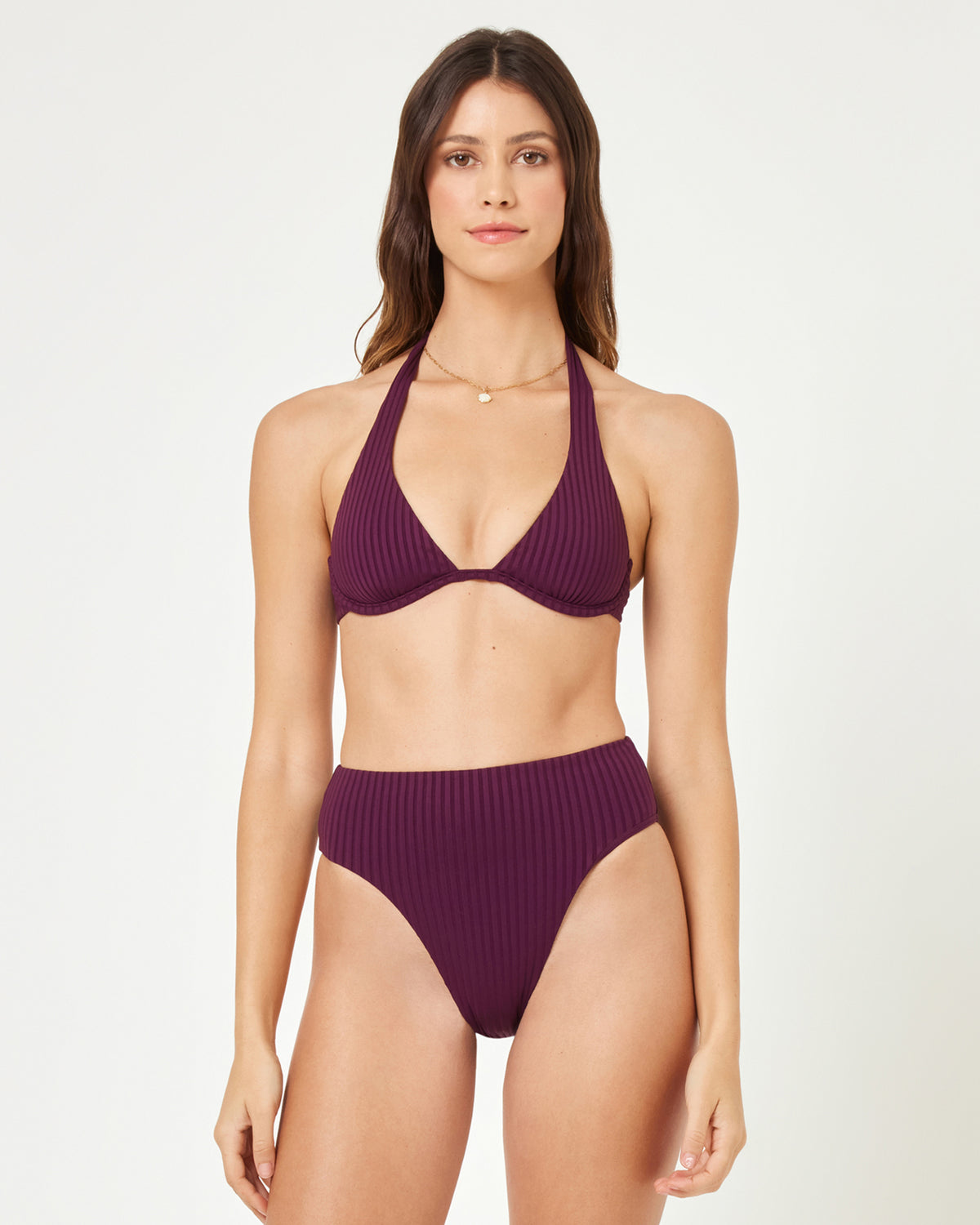 Savannah Bikini Bottom - Merlot Merlot | Model: Kristen (size: S) 