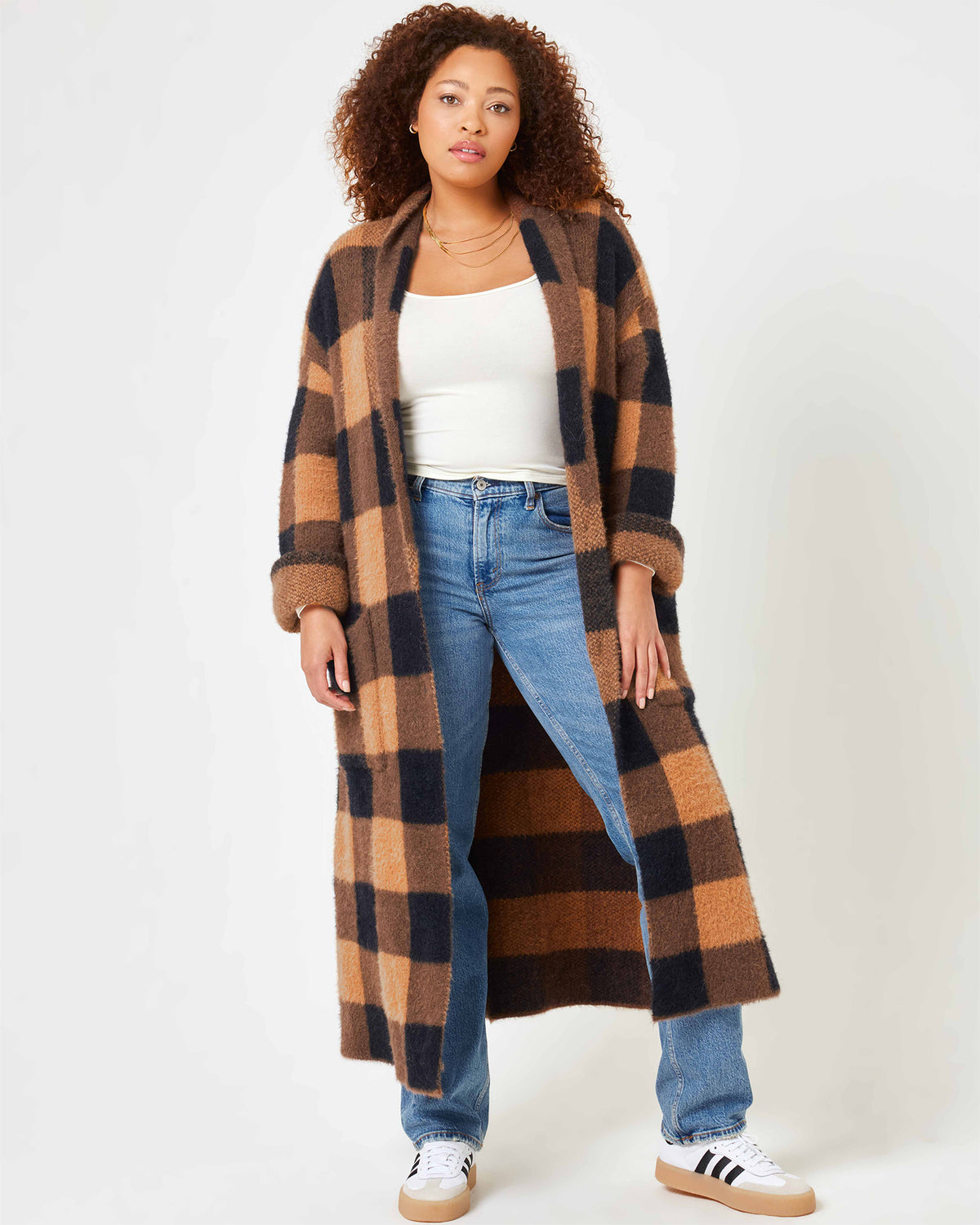 Harlow Coat - Canyon Canyon | Model: Amber (size: XL)