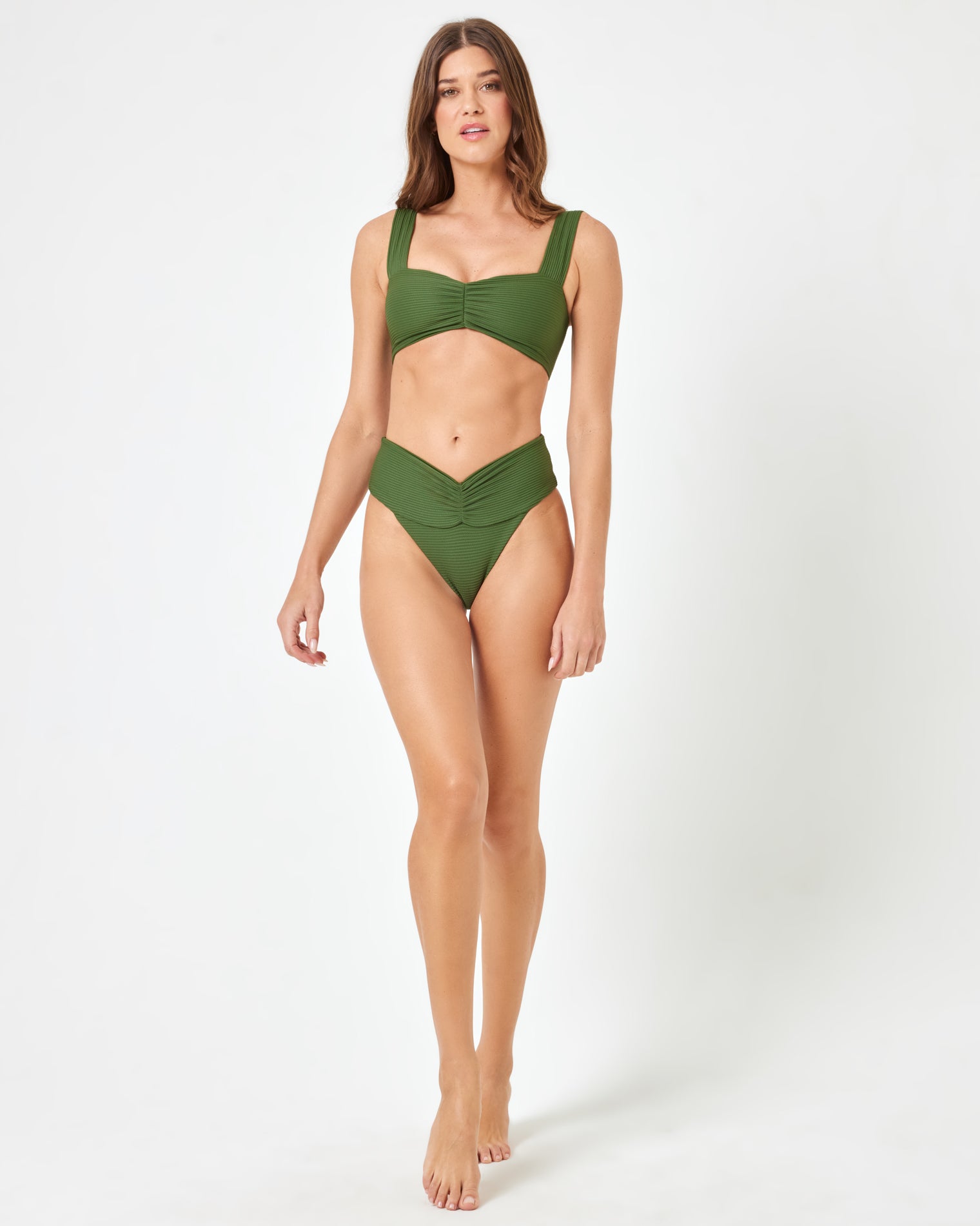 Eco Chic Repreve® Marlee Bikini Top - Jungle Jungle | Model: Maitlynn (size: S) 