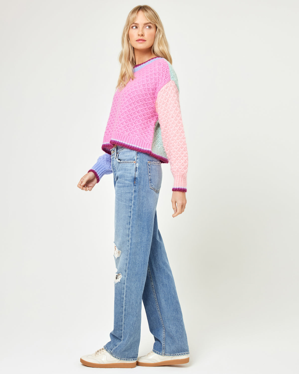 Pretty Please Sweater - Costa Del Sol Colorblock Pretty Please Sweater - Costa Del Sol Colorblock