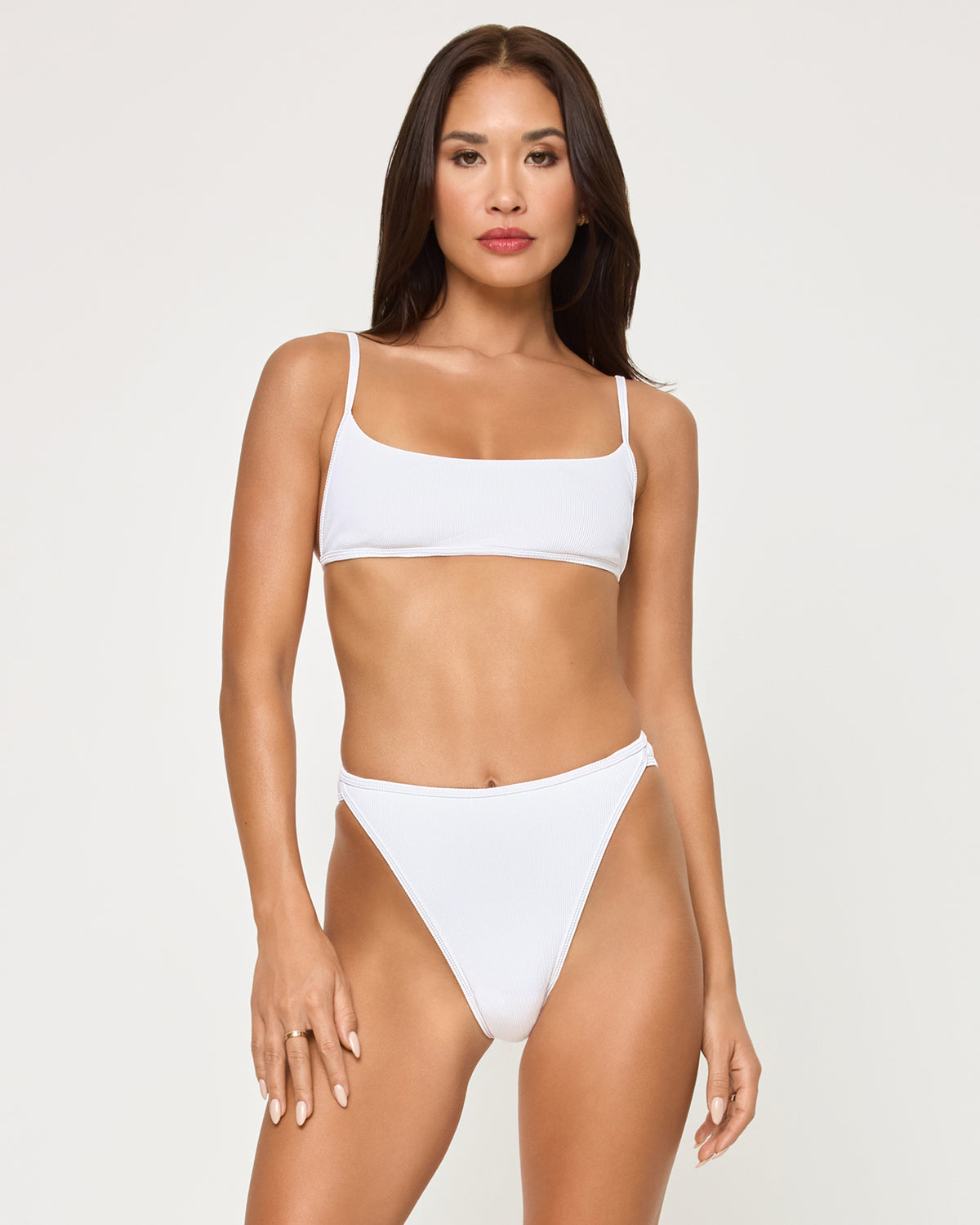 Kourt Bikini Top - White White | Model: Jocelyn (size: S)