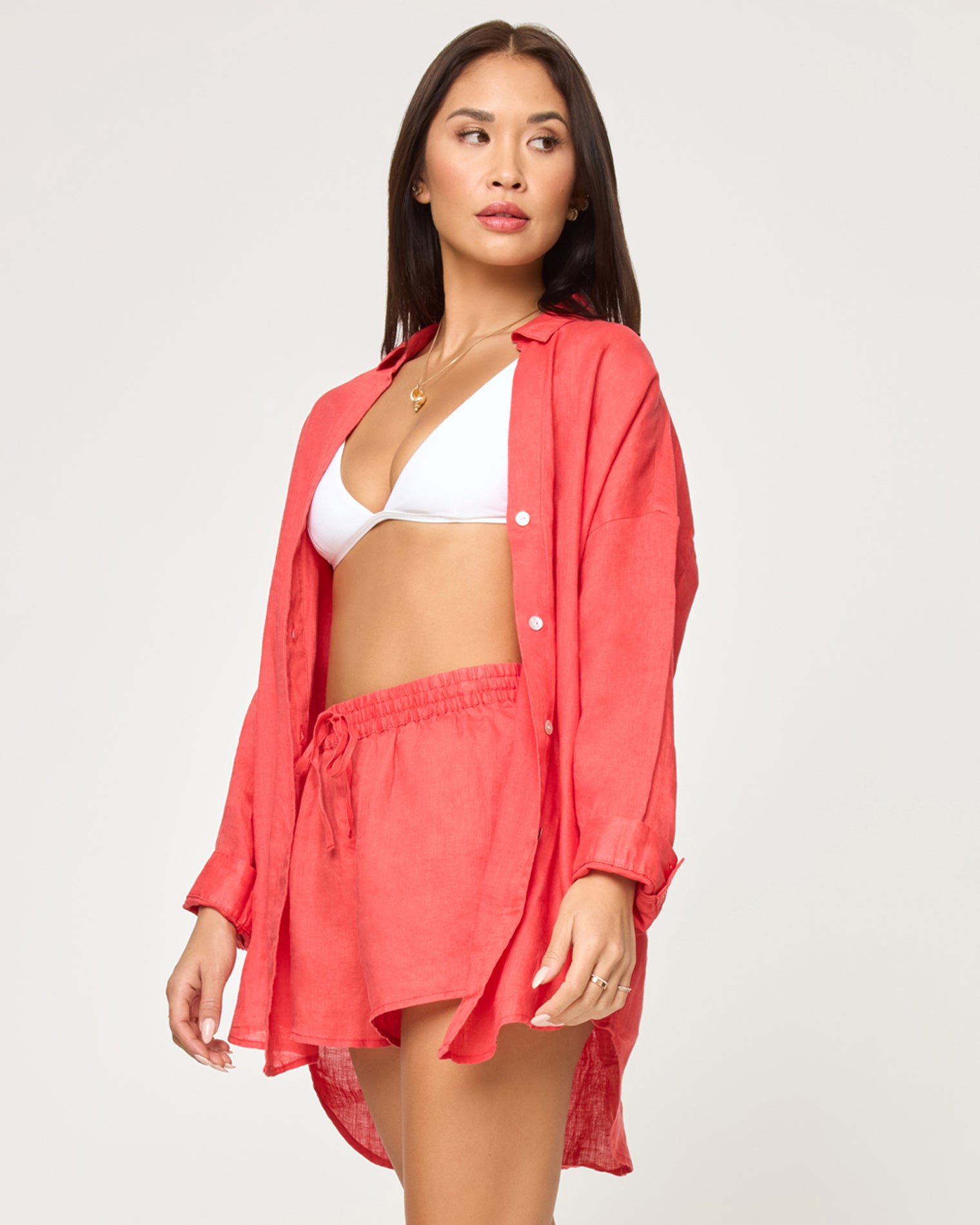 Rio Tunic - Grapefruit Grapefruit | Model: Jocelyn (size: S)