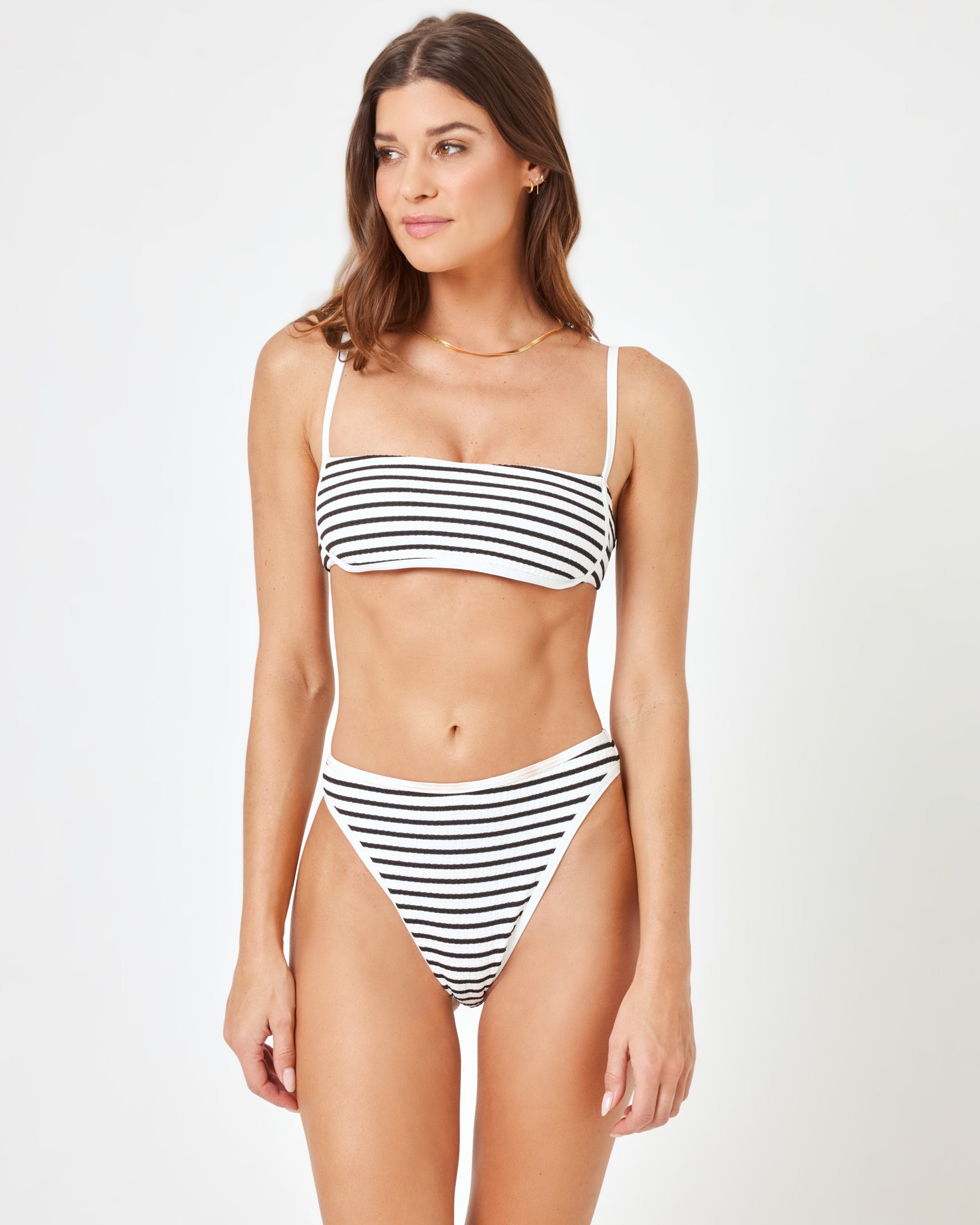 Nora Bikini Bottom - Sail Along Stripe Sail Along Stripe | Model: Maitlynn (size: S)