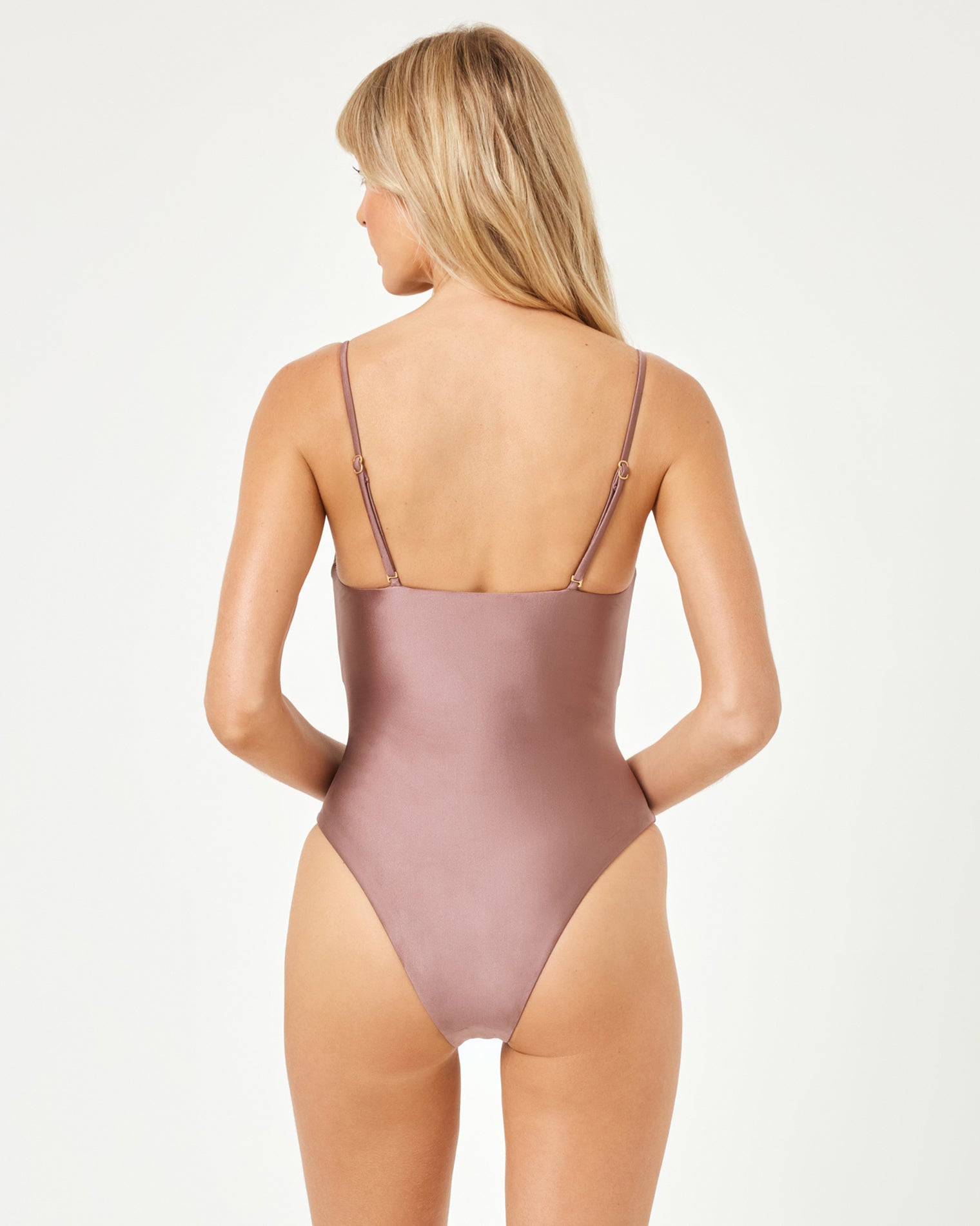 Seas The Day One Piece Swimsuit - Smoky Quartz Smoky Quartz | Model: Kristen (size: S)