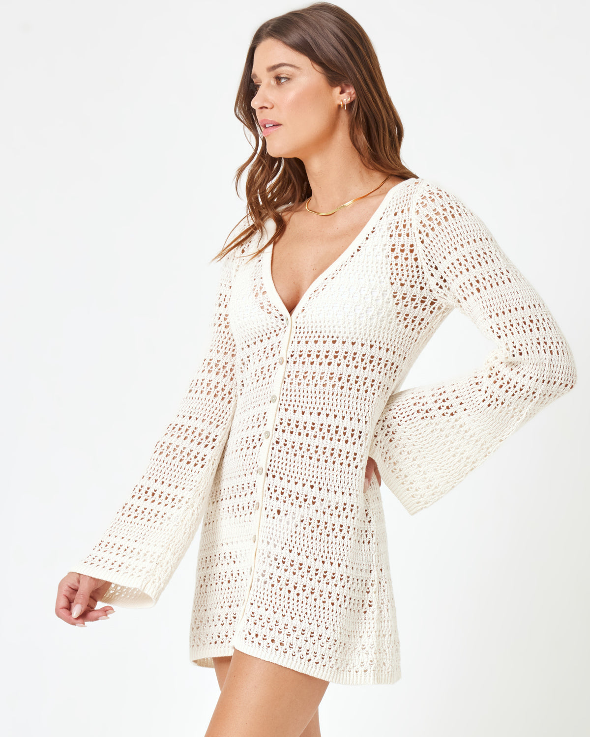 Sofia Cover-Up - Cream Cream | Model: Maitlynn (size: S) 