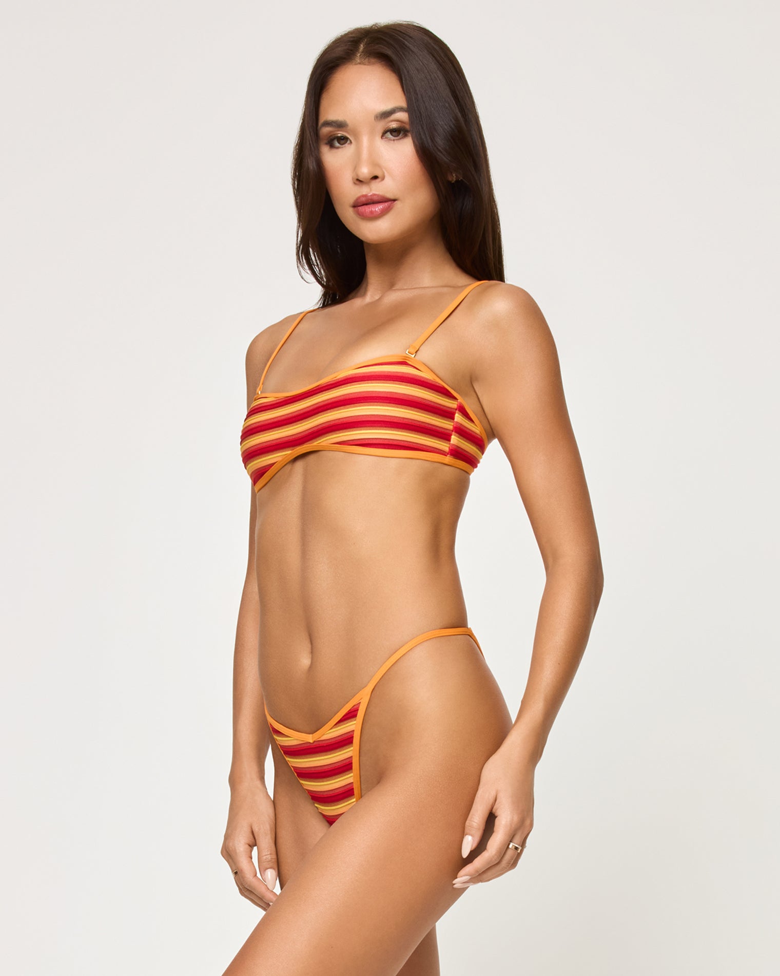 Bekah Bikini Top - Sunset Stripe Sunset Stripe | Model: Jocelyn (size: S)