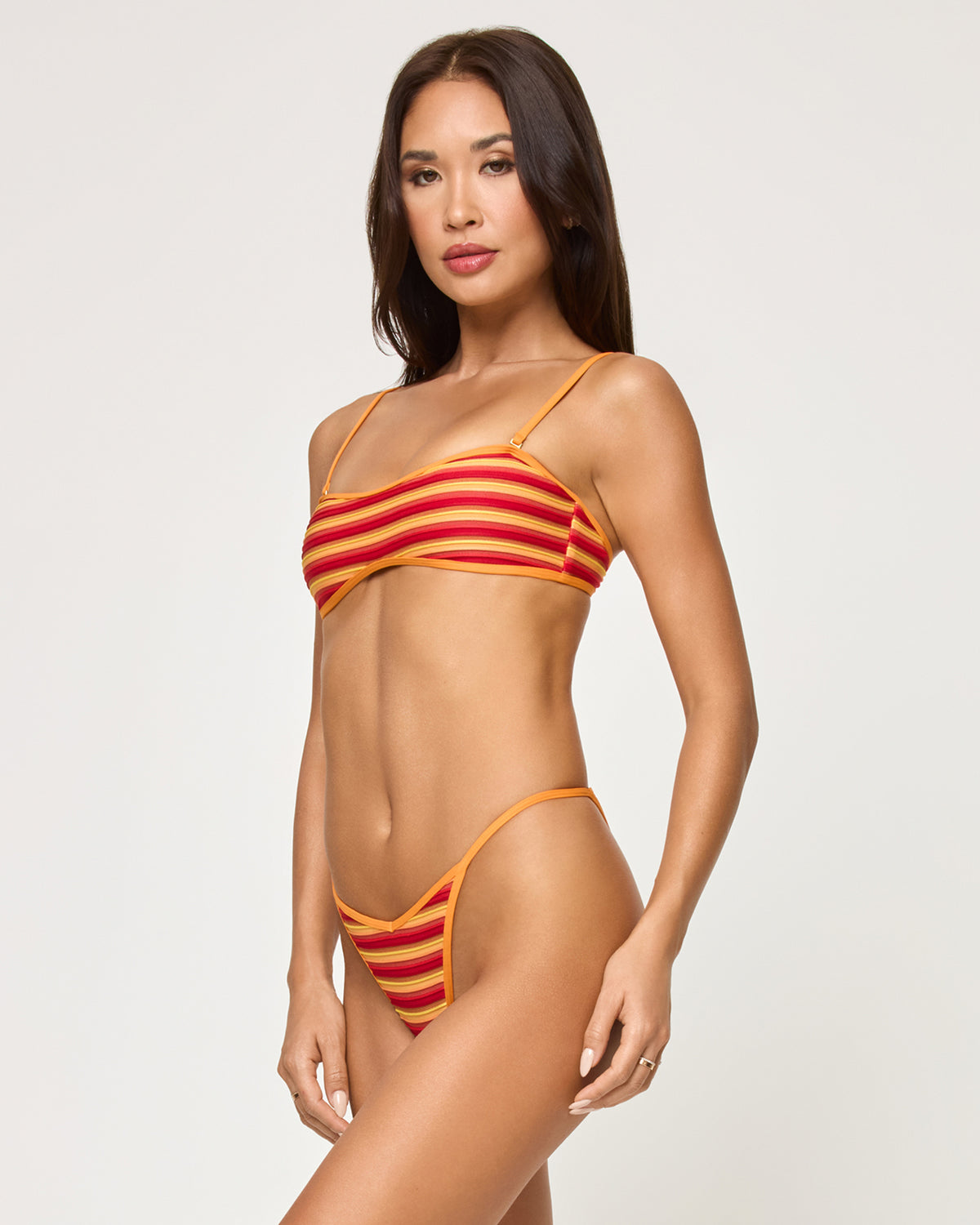 Pixie Bikini Bottom - Sunset Stripe Sunset Stripe | Model: Jocelyn (size: S)